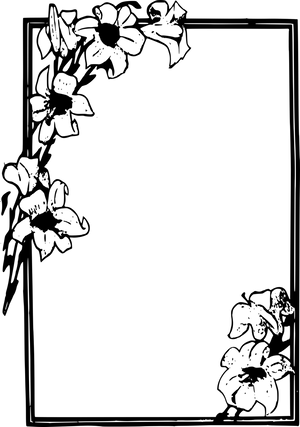 Empty Black Picture Frame PNG Image