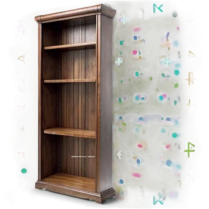 Empty Bookcase Design Png 06272024 PNG Image