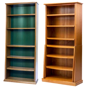 Empty Bookcase Design Png Iqm88 PNG Image