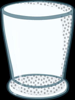 Empty Cartoon Glass Illustration PNG