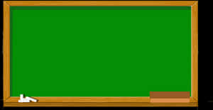 Empty Classroom Chalkboard PNG image with transparent background
