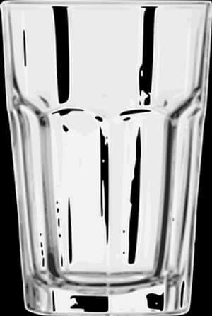 Empty Glass Blackand White PNG