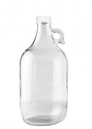 1/2 Gallon Bpa Free Glass Water Jug Bottle With Finger - Glass Bottle, HD Png Download PNG