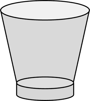 Empty Shot Glass - Transparent Background Empty Clipart Cartoon Shot Glass, HD Png Download PNG image with transparent background