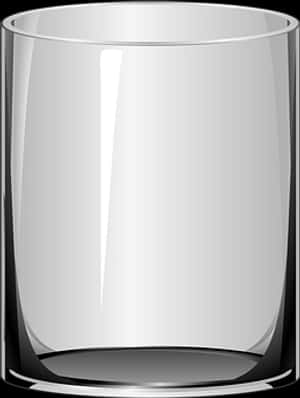 Empty Glass Vector Illustration PNG image with transparent background
