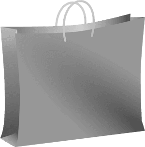Black Bag Clip Arts - Cartoon Shopping Bag Png, Transparent Png PNG