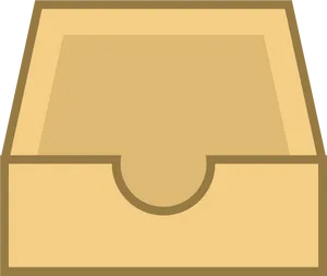 Empty Inbox Folder Icon PNG Image