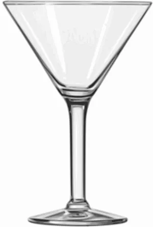 Empty Martini Glass PNG Image