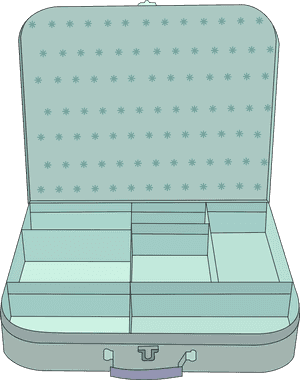 With Compartment Big Image - Open Empty Suitcase Clipart, HD Png Download PNG image with transparent background