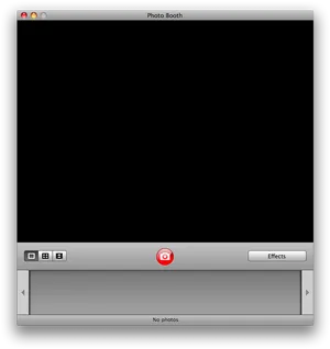 Empty Photo Booth Application Screen PNG Image