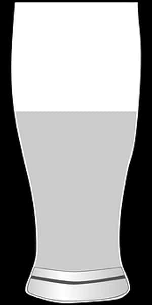 Empty Pint Glass Vector PNG