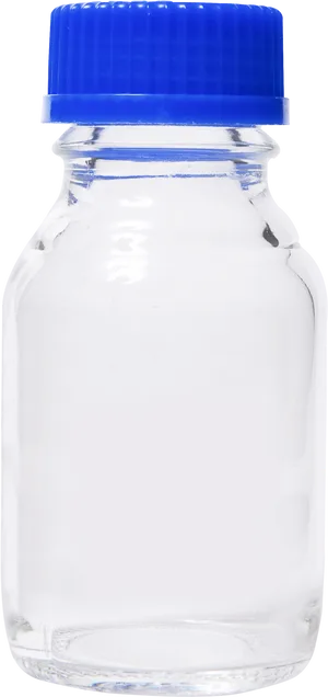 Empty Plastic Bottlewith Blue Cap PNG Image