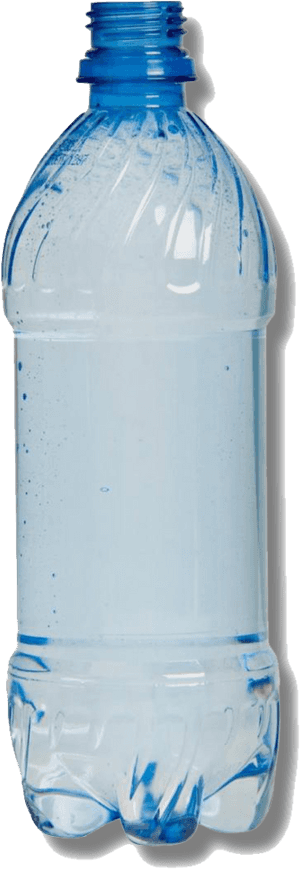 Empty Plastic Water Bottle PNG image with transparent background