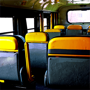 Empty School Bus Interior PNG 05242024 PNG