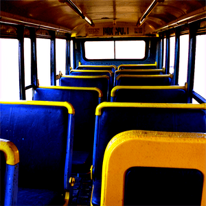 Empty School Bus Interior PNG gar85 PNG