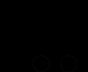Empty Shopping Cart Outline PNG