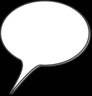 Empty Speech Bubble Graphic PNG image with transparent background