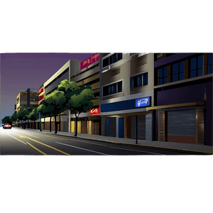 Empty Street Night PNG 72 PNG image with transparent background