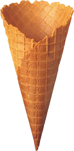 Empty Waffle Cone Standing PNG Image