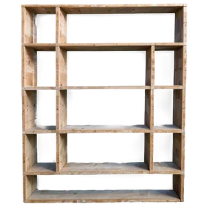 Empty Wall Bookshelf Png Yab23 PNG Image