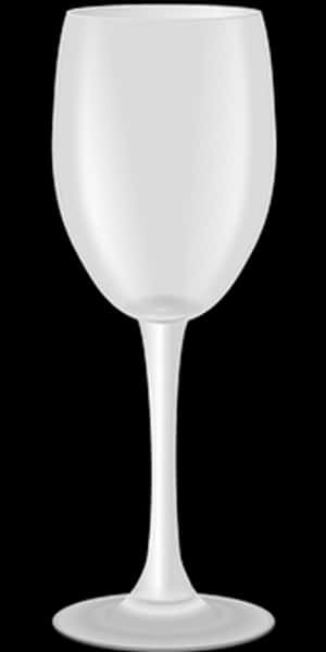 Empty Wine Glass Silhouette PNG image with transparent background