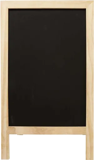 Empty Wooden Frame Blackboard PNG Image