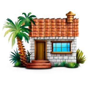 Encanto House Illustration Png Oed PNG Image