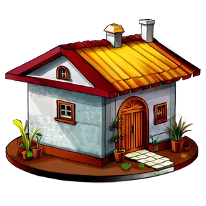 Encanto House Illustration Png Pma PNG Image