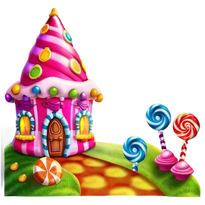 Enchanted Candy Land Setting Png 24 PNG Image