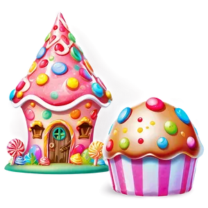 Enchanted Candy Land Setting Png Ano90 PNG Image