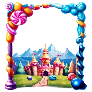 Enchanted Candyland Kingdom Png 06202024 PNG Image