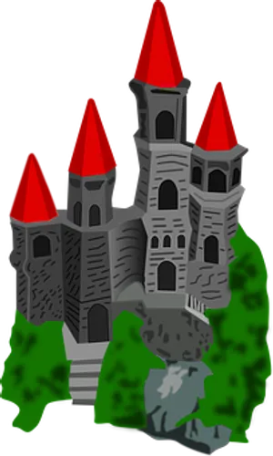 Enchanted Castle Illustration PNG Image