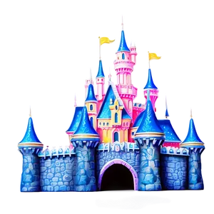 Enchanted Disney Castle Artwork Png Jym PNG Image