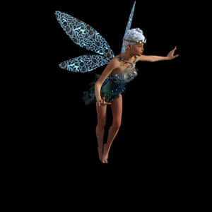 Enchanted Fairy Figure Floating PNG with transparent background