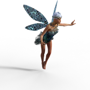 Enchanted Fairy Figure Floating PNG Image