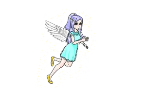 Enchanted Fairy Night Sky PNG Image