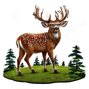 Enchanted Forest Buck Png Jxp PNG Image