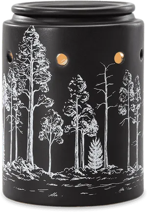 Enchanted Forest Candle Holder PNG Image