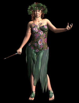 Enchanted Forest Fairy PNG image with transparent background