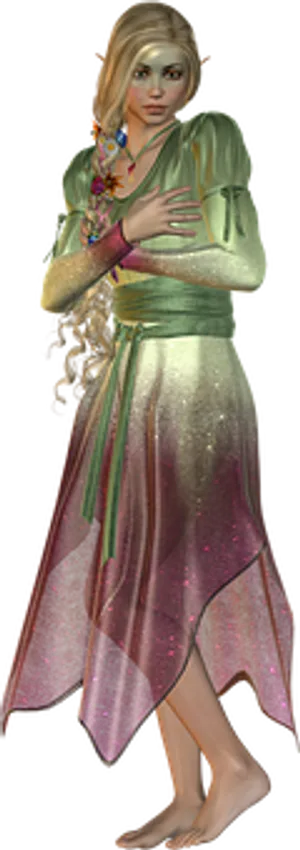 Enchanted_ Forest_ Fairy PNG Image