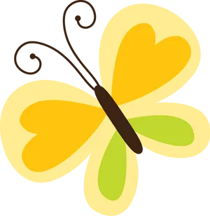 Enchanted Garden Butterfly Graphic PNG Image