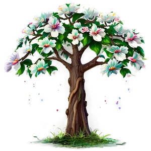 Enchanted Garden Flower Tree Png Dak15 PNG Image