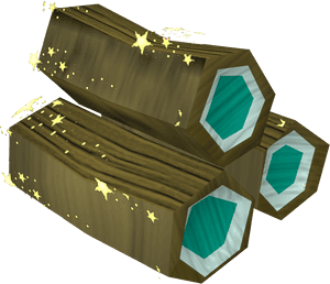 Enchanted Gem Logs3 D Graphic PNG image with transparent background