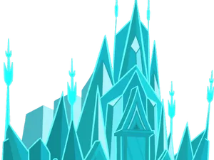 Enchanted_ Ice_ Castle_ Illustration PNG Image