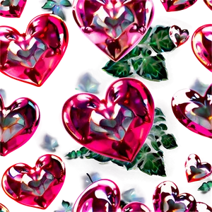 Enchanted Pink Hearts Png Xhp PNG Image