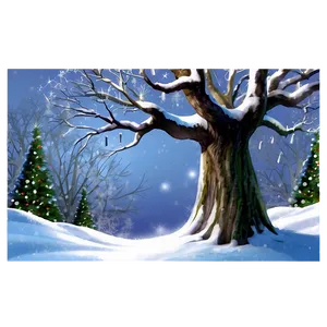 Enchanted Snowy Tree Png 06212024 PNG Image