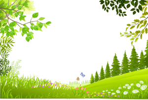 Spring Meadow PNG Clipart PNG image with transparent background