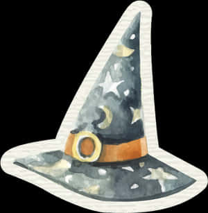 Enchanted Witch Hat Illustration PNG