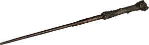 Enchanted Wooden Wand PNG Image