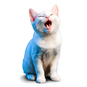 Enchanting Kitty Yawn Png Aap5 PNG Image